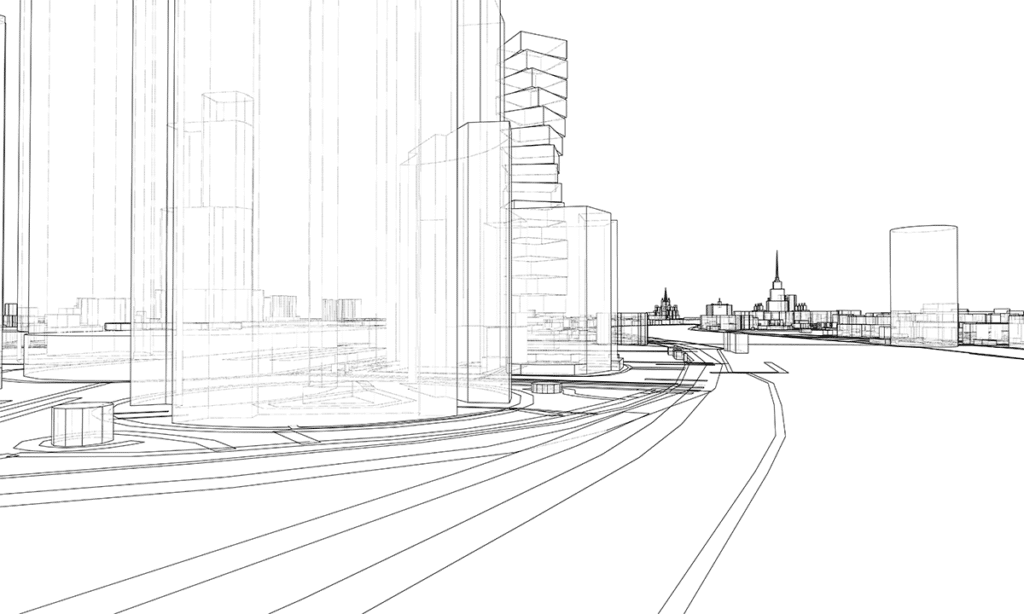Cityscape design illustration